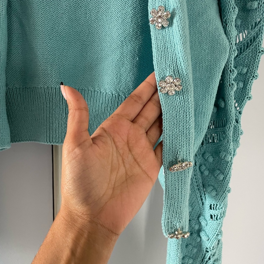 Sky blue sweater from Zara.
